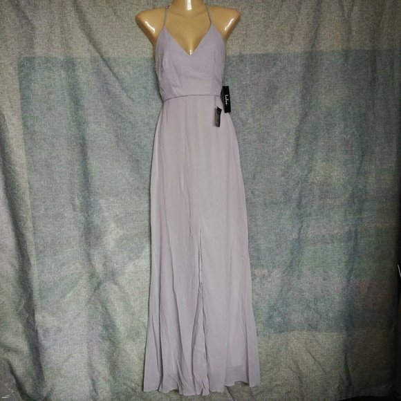 Lulus Sleeveless Backless Lace Maxi Dress - Picture 1 of 8